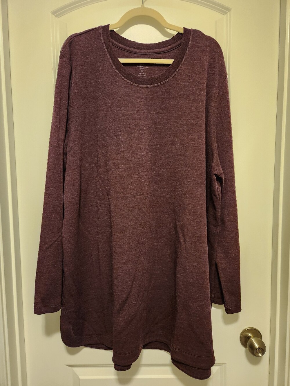 Woolx Merino Blair Tunic, Purple, 3XL